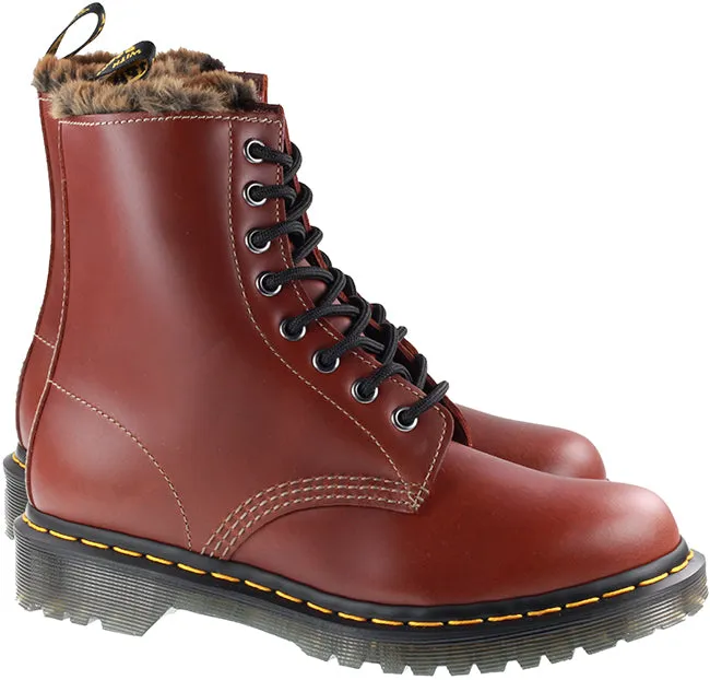 Dr Martens Shoes Womens 1460 Serena Brown Abruzzo