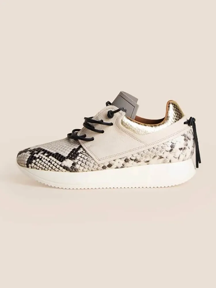 Esseutesse Python Sneaker - Ivory