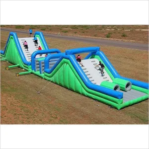 Exciting Summer Sports Inflatable Obstacle Course Climbing Wall Games