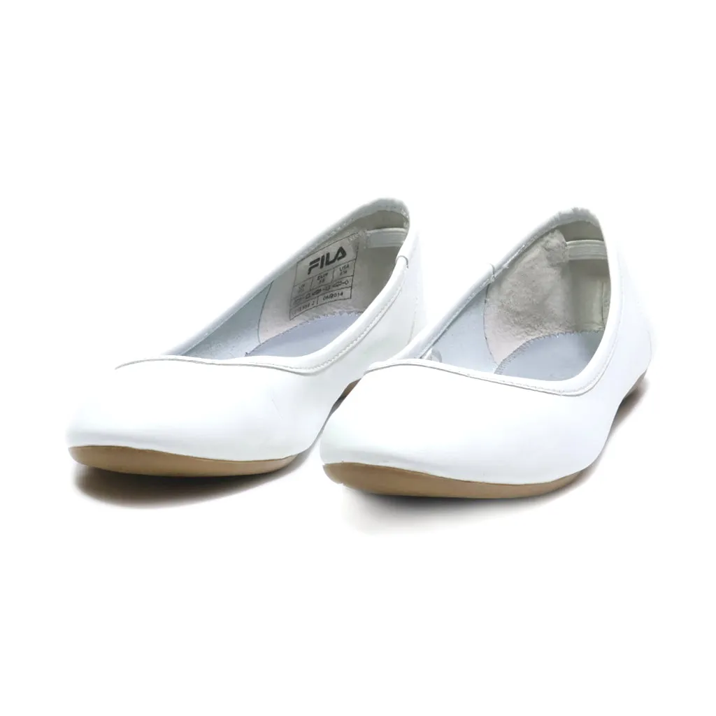 Fila Ballerinas Leather White Colour For Women