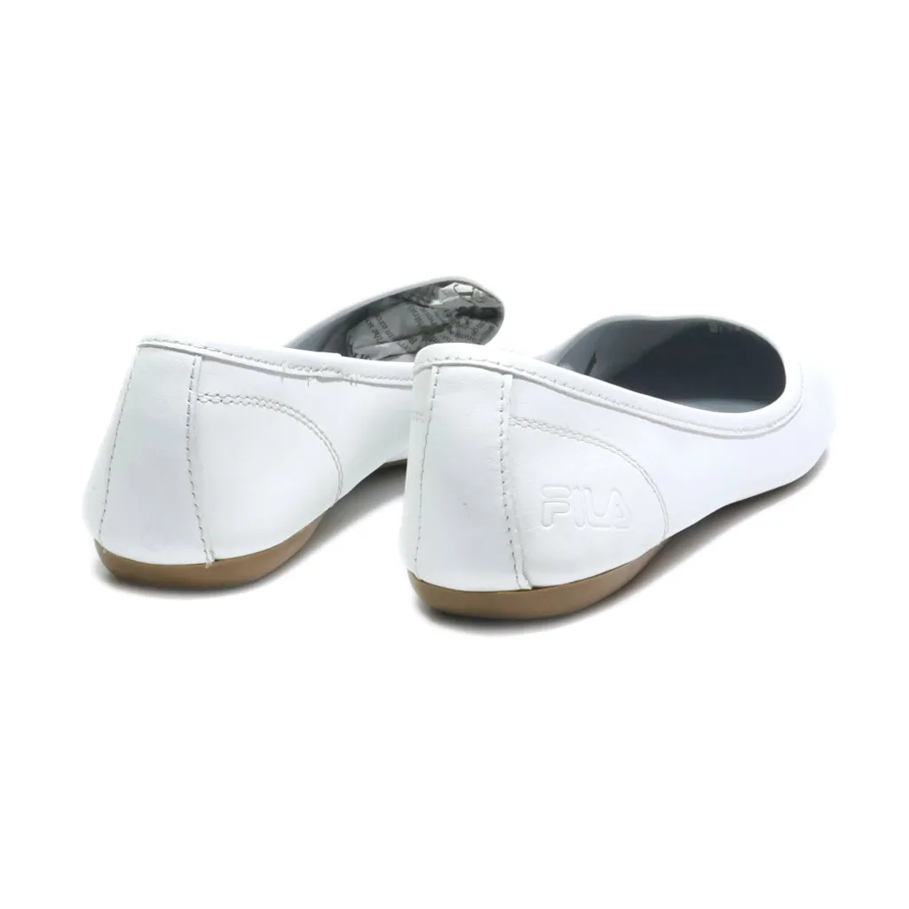 Fila Ballerinas Leather White Colour For Women