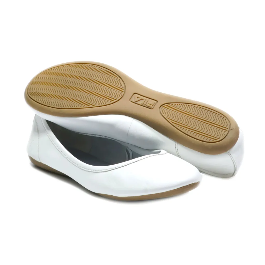 Fila Ballerinas Leather White Colour For Women