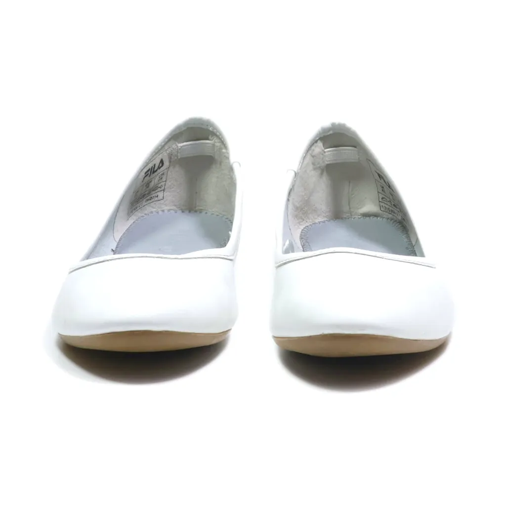 Fila Ballerinas Leather White Colour For Women