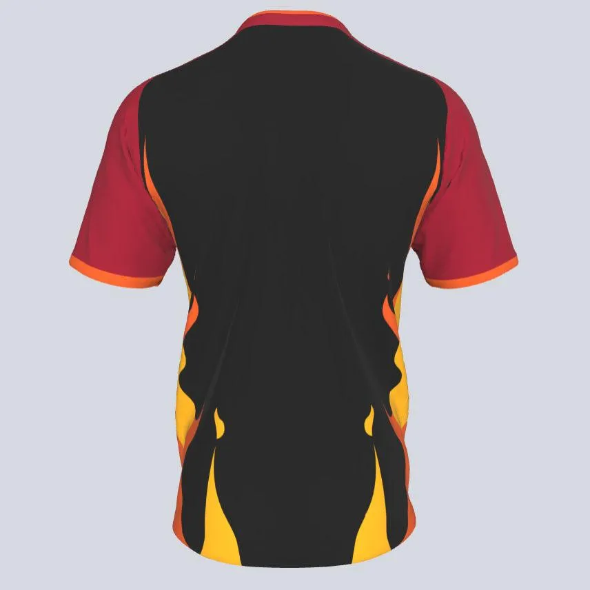 Fire Custom V-Neck Jersey