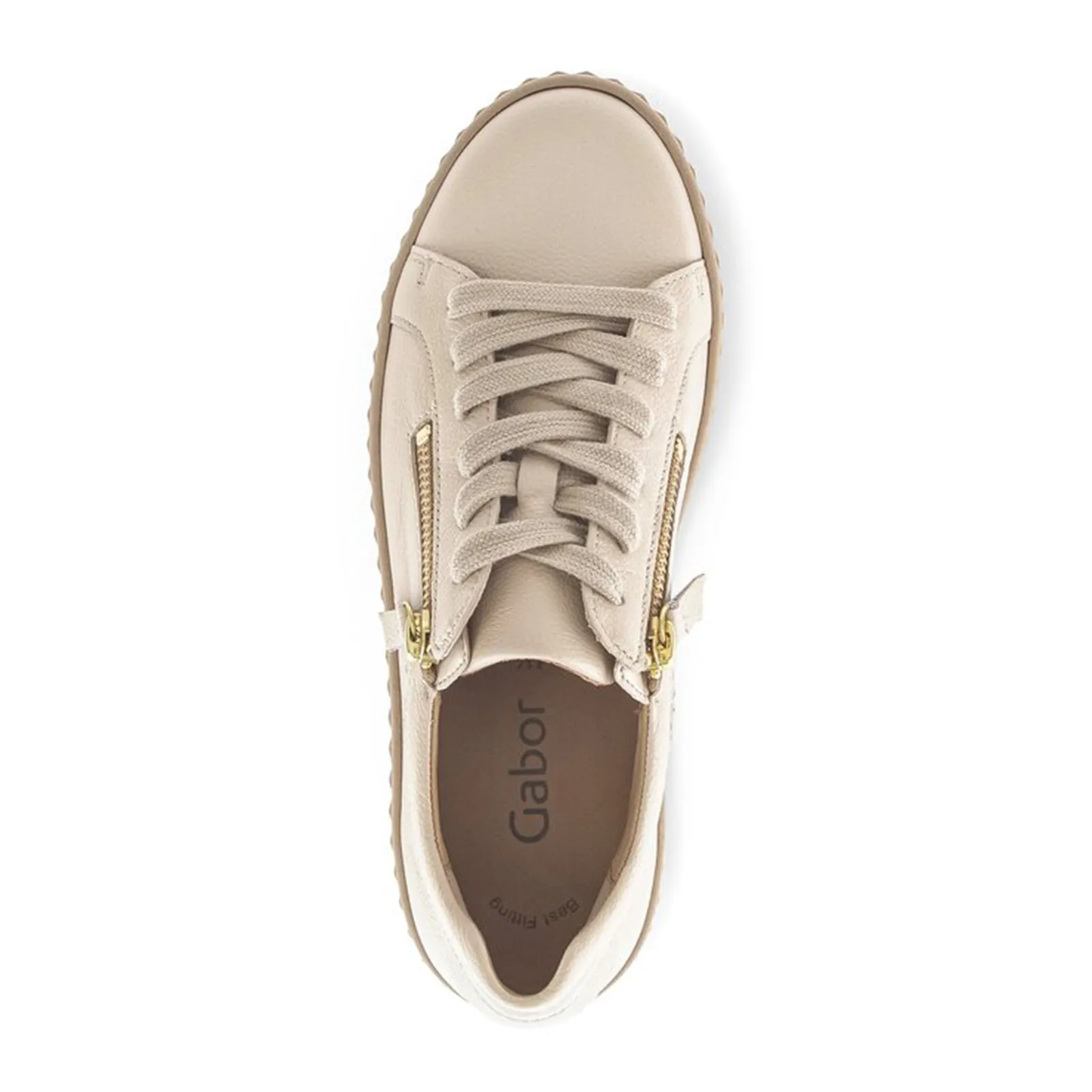 Gabor 23200 Double Zip Platform Sneaker (Women) - Cervo/Sand