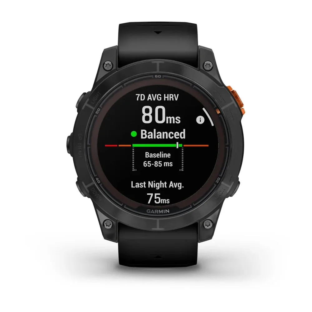 Garmin Fēnix® 7 Pro – Solar Edition (No Wi-Fi®) Slate Gray with Black Band 47mm