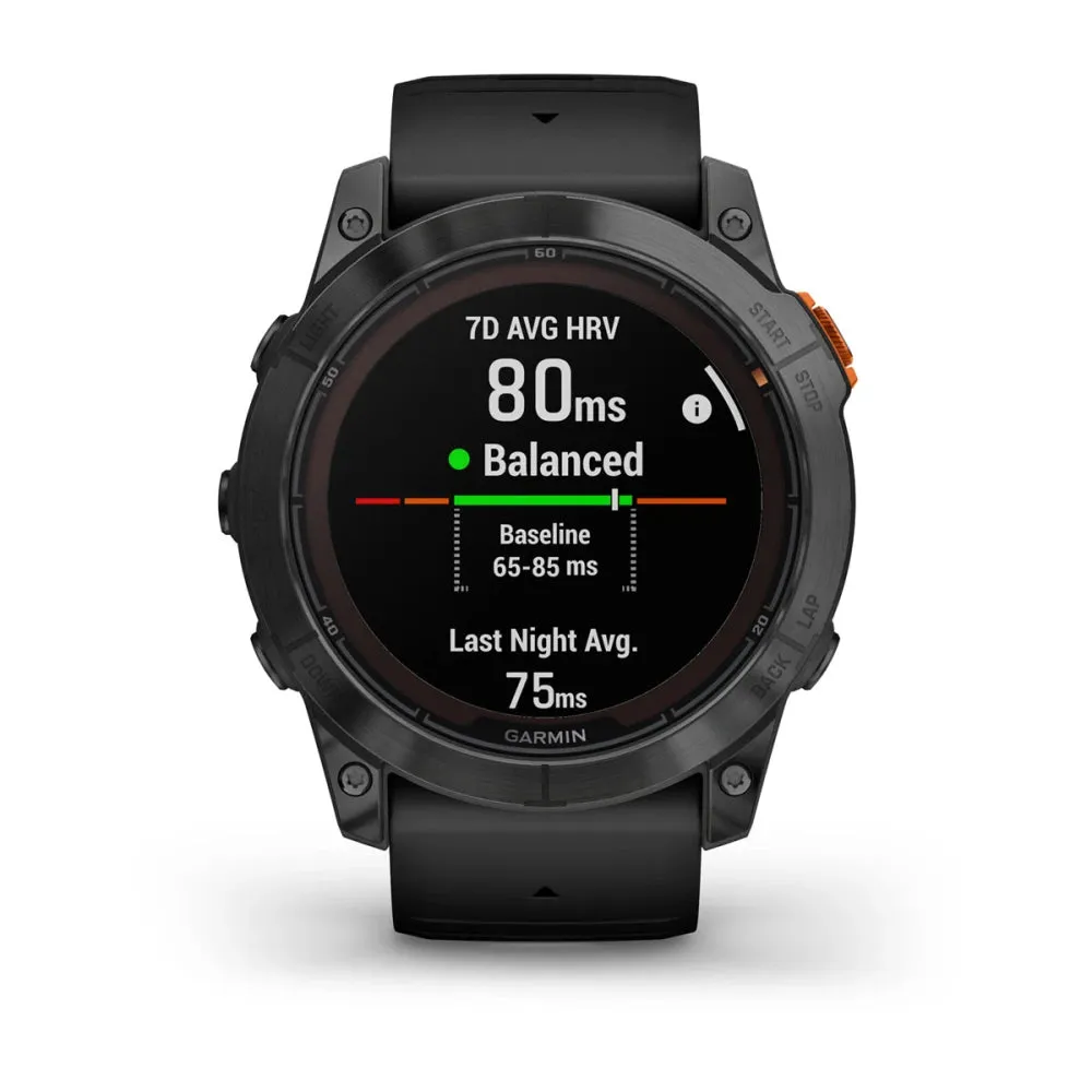 Garmin Fēnix® 7X Pro – Solar Edition (No Wi-Fi®) Slate Gray with Black Band