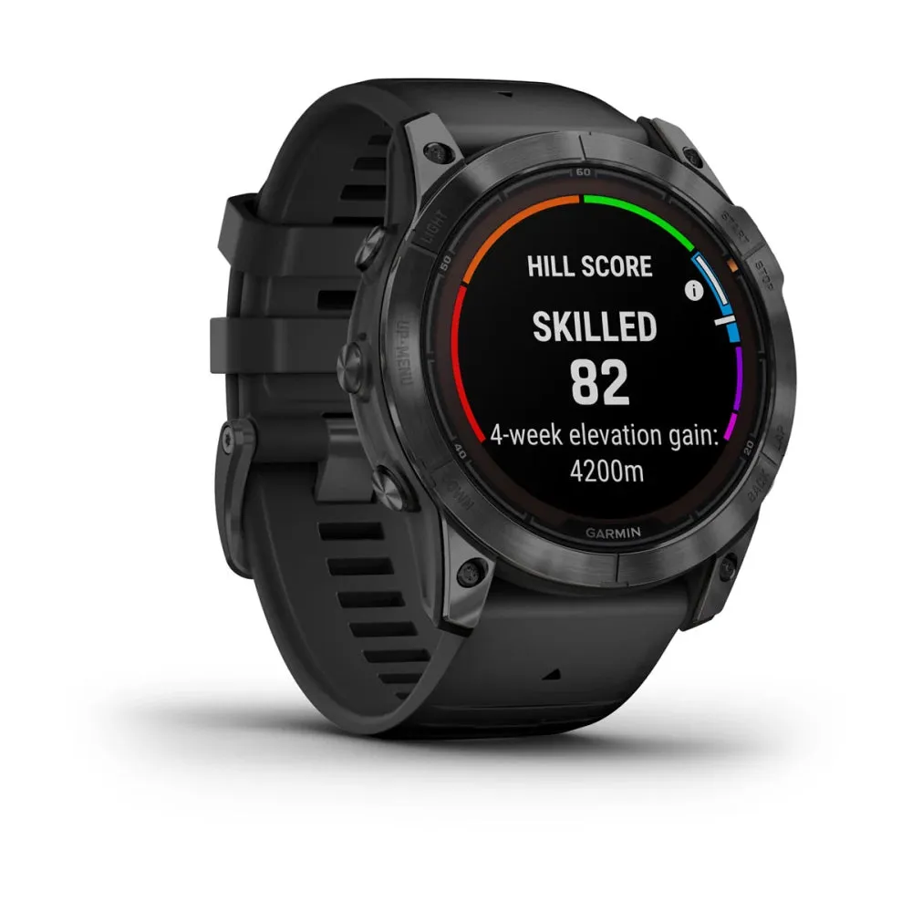 Garmin Fēnix® 7X Pro – Solar Edition (No Wi-Fi®) Slate Gray with Black Band