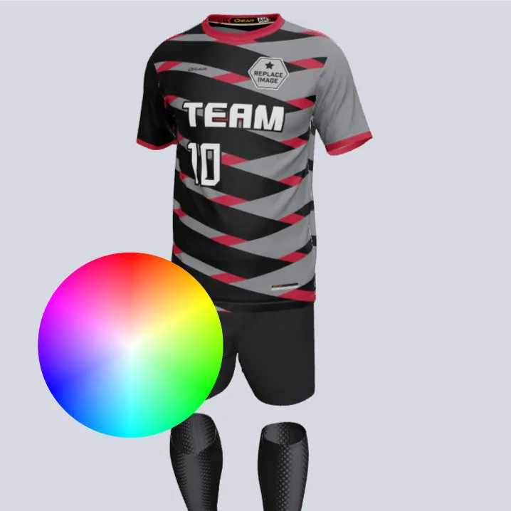 Gear Premium Cross Custom Soccer Uniform w/Custom Socks