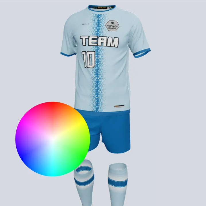 Gear Premium Pixel Custom Soccer Uniform w/Custom Socks