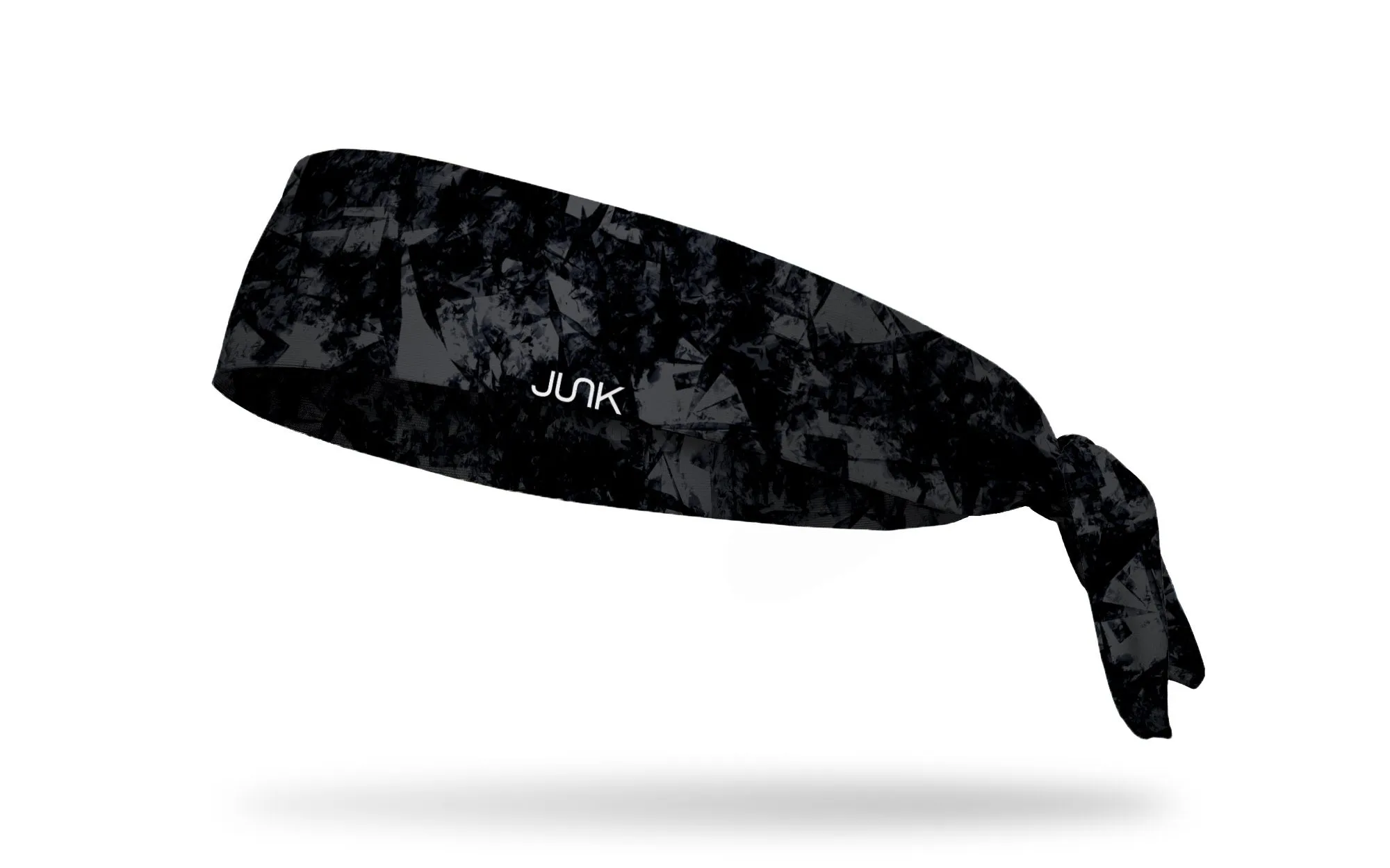 Gridiron Black Gray Tie Headband