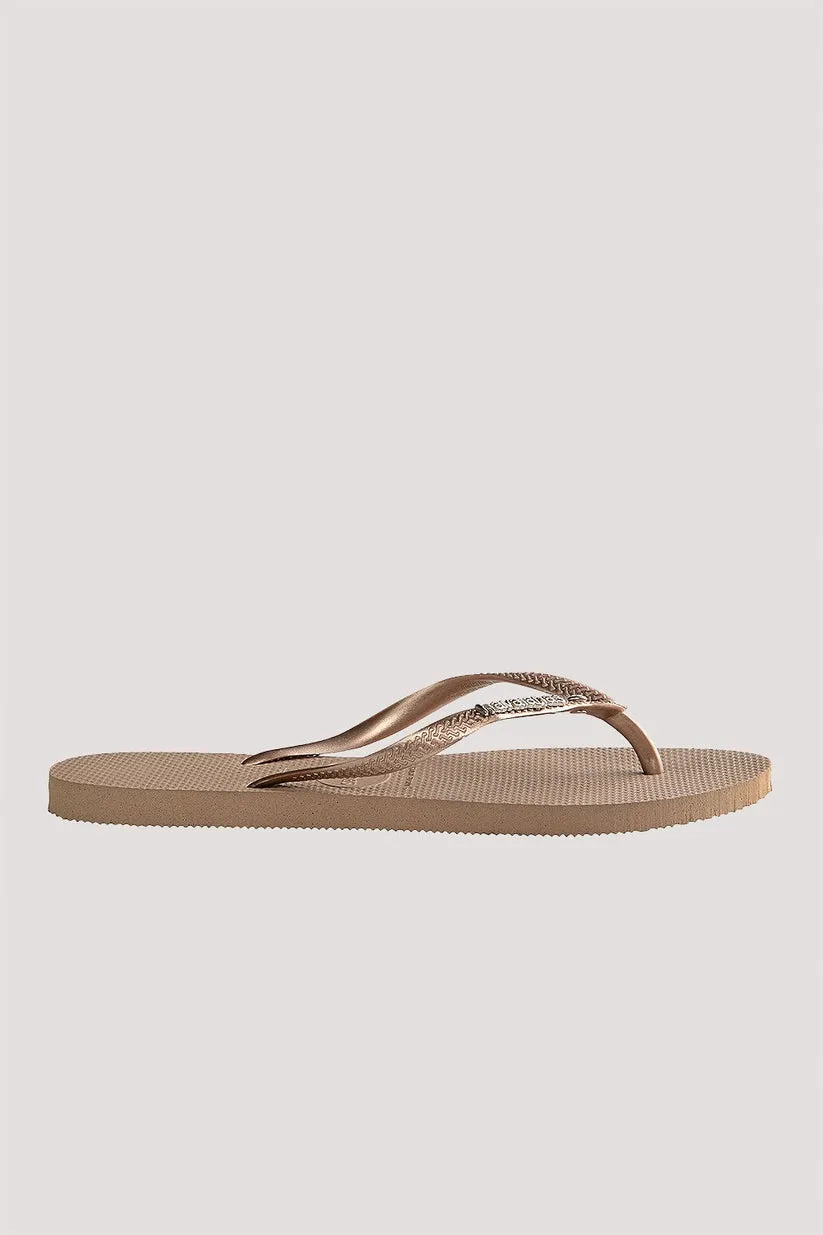 Havaiana Slim Metal Logo Crystal Jandal