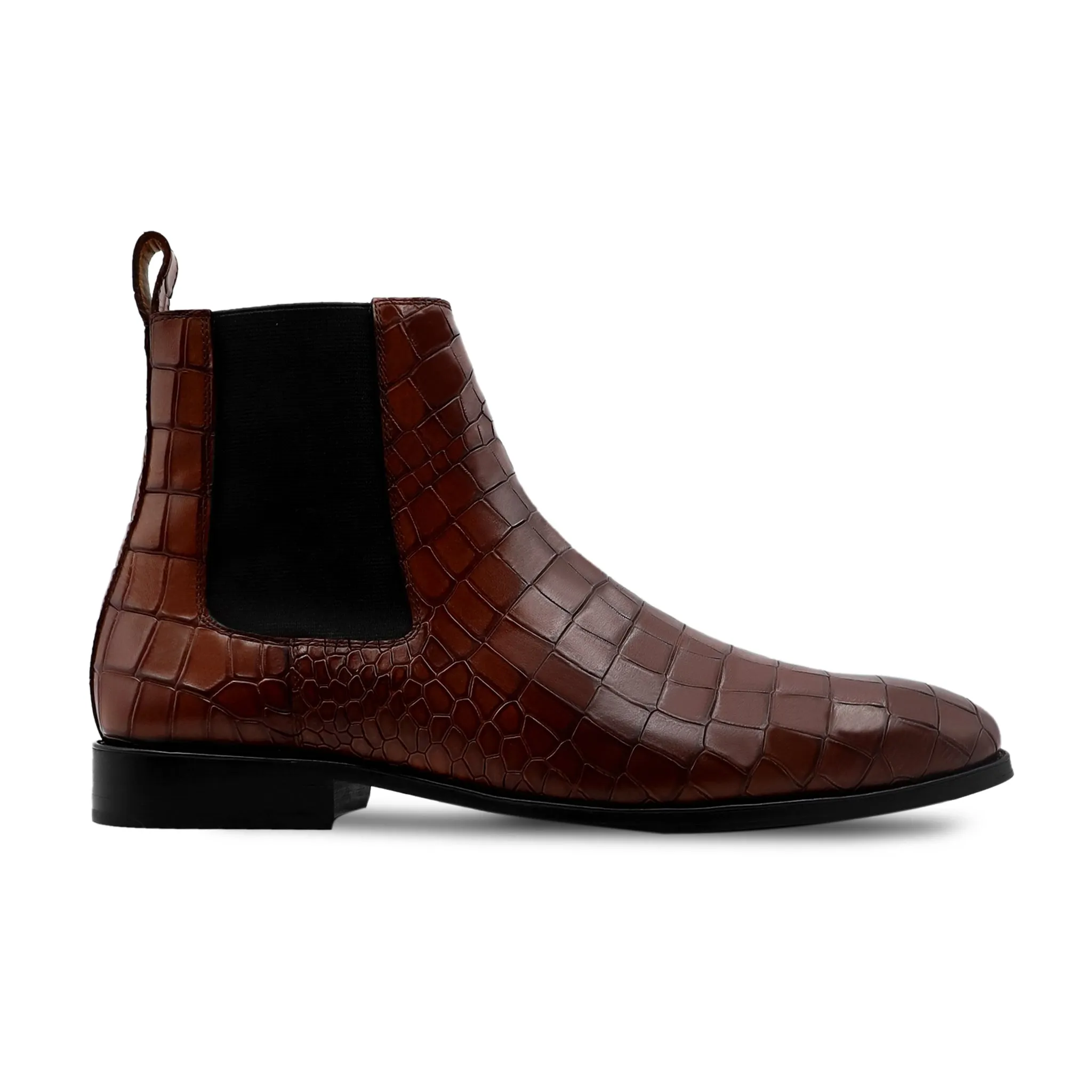 Haward - Men's Reddish Brown Calf Leather Chelsea Boot