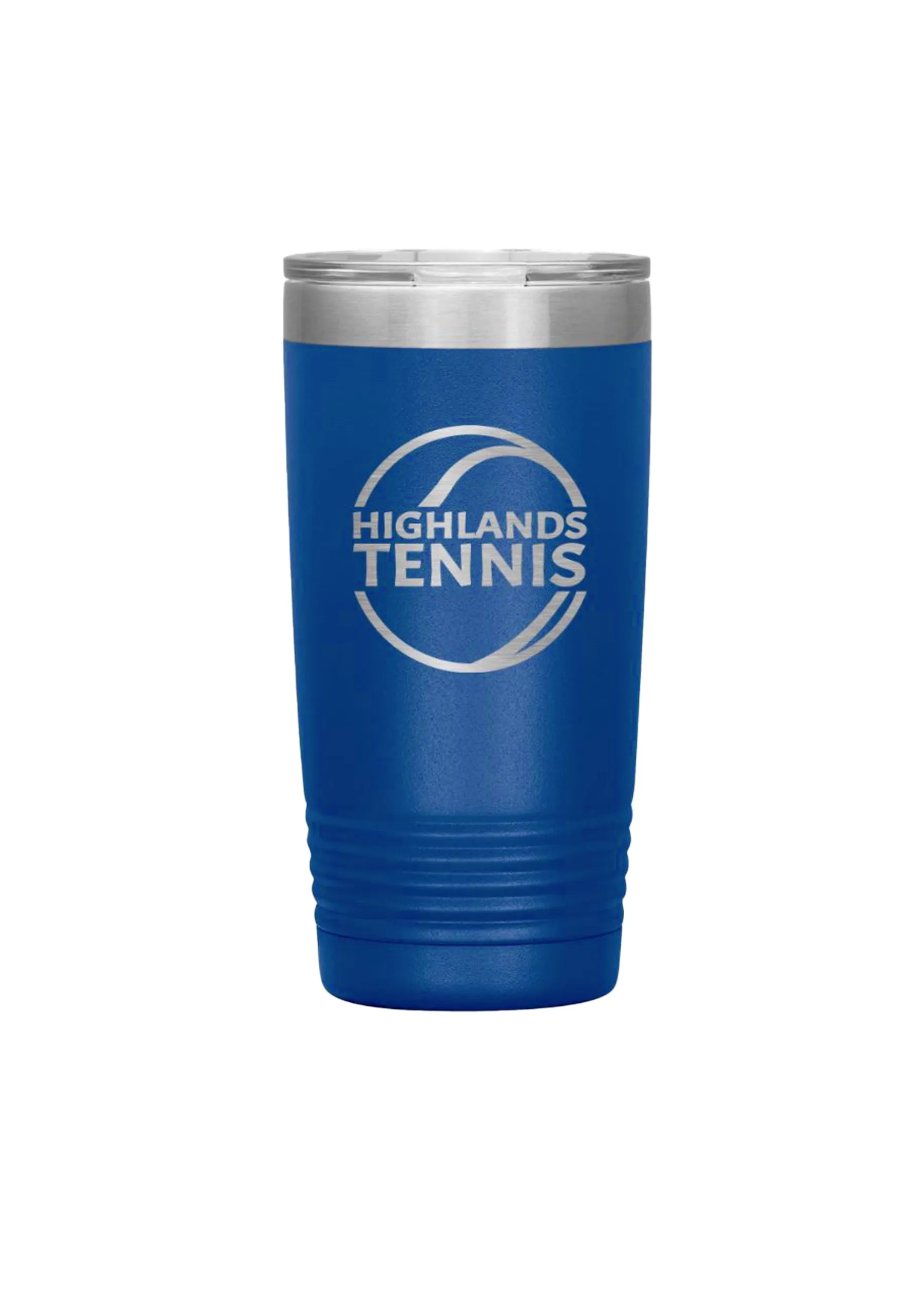 Highlands Sports Blue Stainless Steel Etched Tumbler