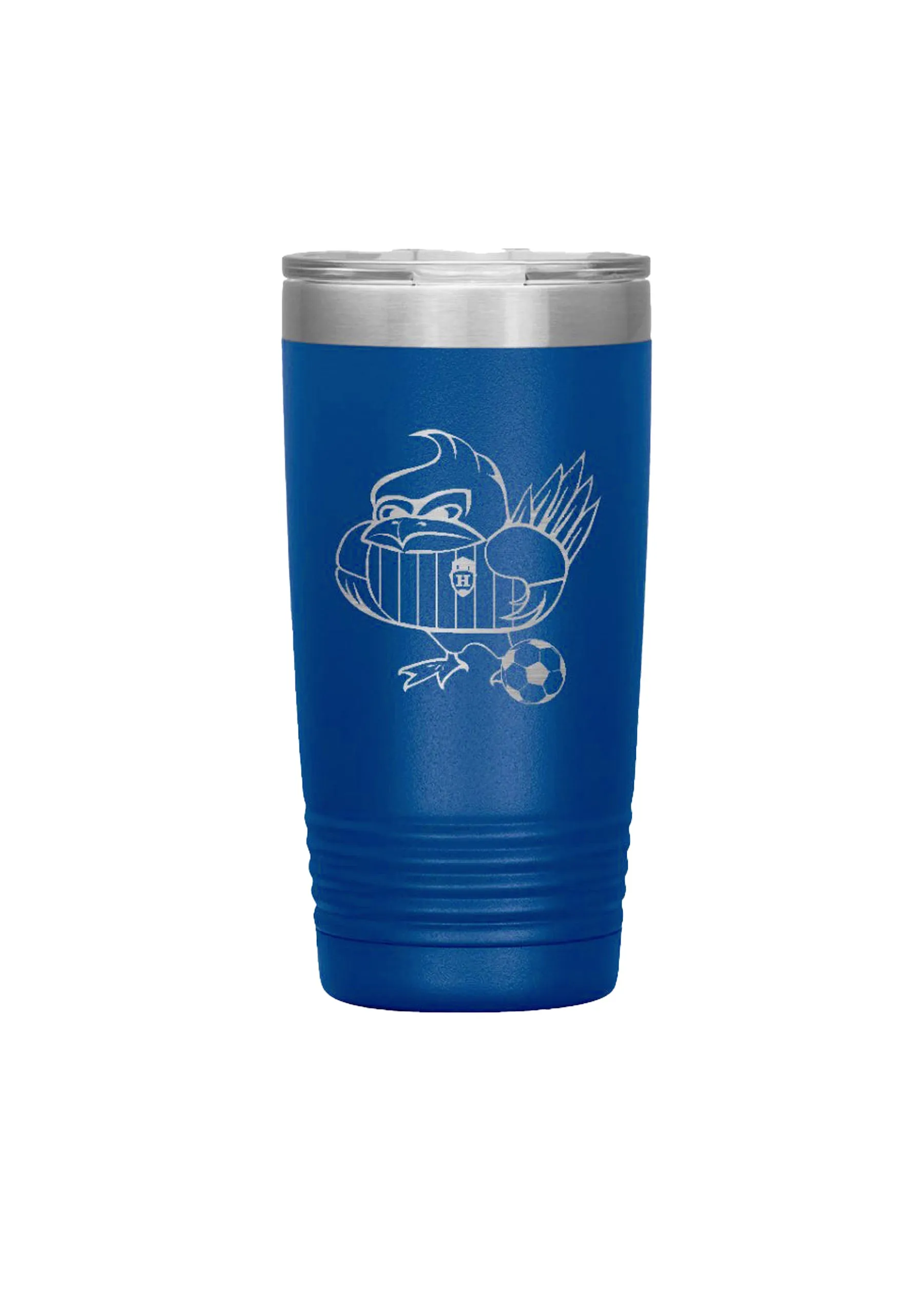 Highlands Sports Blue Stainless Steel Etched Tumbler