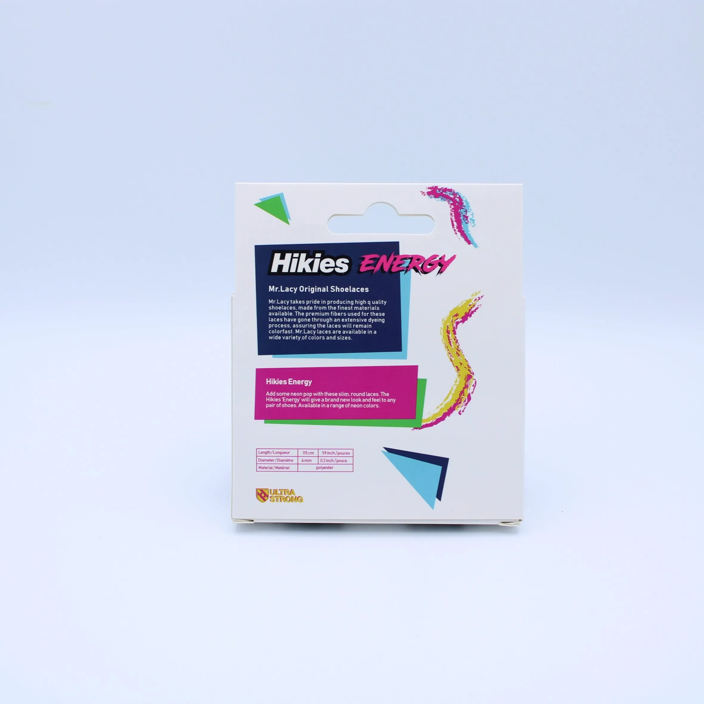 Hikies ENERGY Round Laces · Neon Lime Yellow/Neon Green