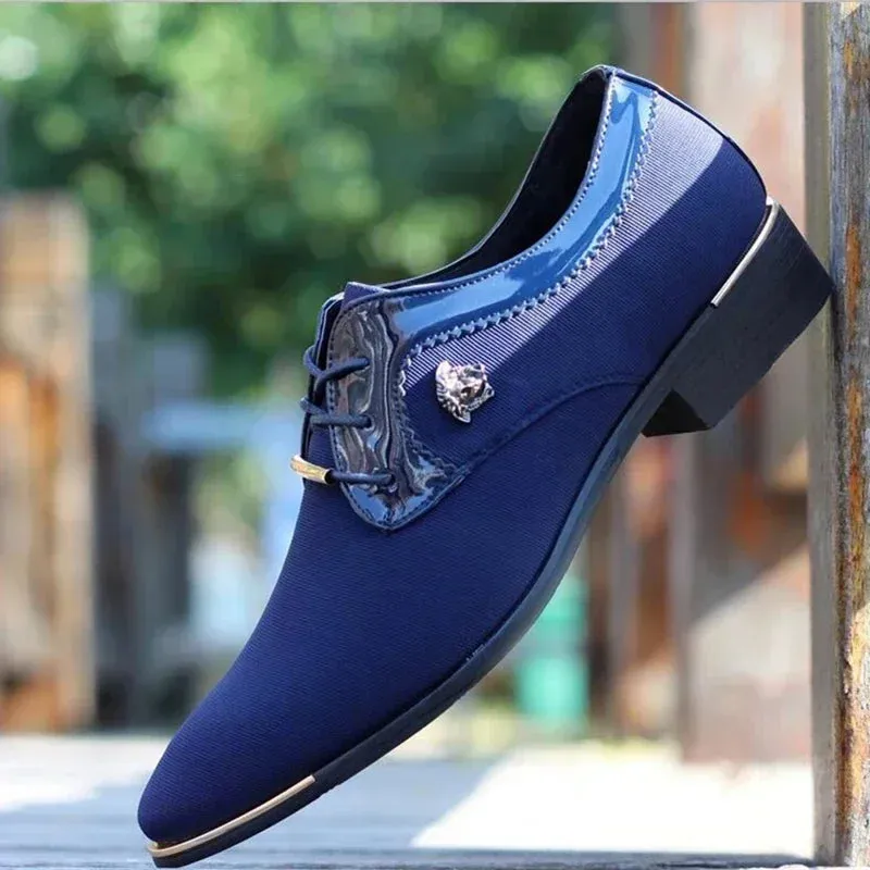 Hnzxzm Noble Shoes for Men Man Baile Latin Dance Shoes Male Banquet Dance Top Leather Canvas Dress Shoe Wedding Formal Shoes