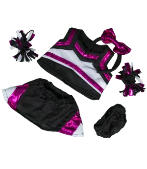 Hot Pink/Black Cheerleader Outfit