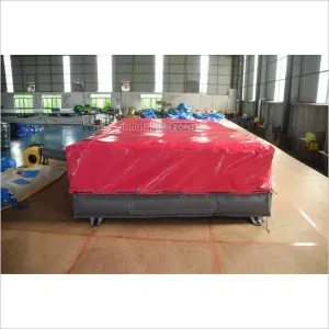 Indoor Trampoline Park Inflatable Foam Pit Air Bag Sealed Top Cover Inflatable Jump Stunt Airbag With Pillars