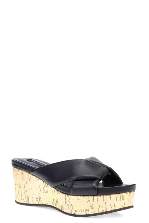 Lanna Nappa Leather Platform Thong Sandals