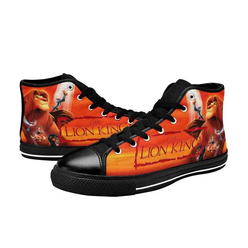 Lion King Hakuna Matata Shoes High Top Sneakers for Kids and Adults