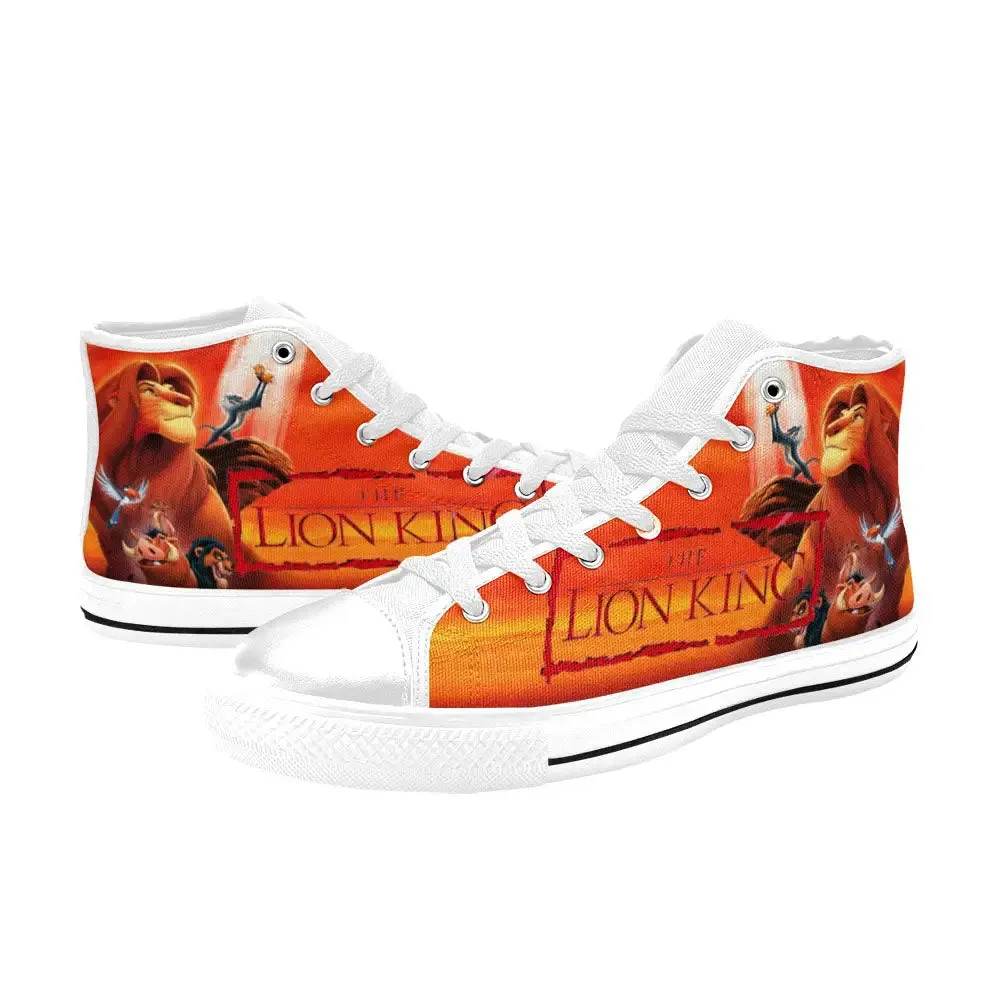 Lion King Hakuna Matata Shoes High Top Sneakers for Kids and Adults