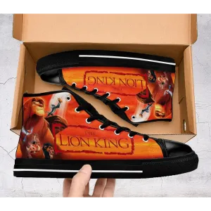 Lion King Hakuna Matata Shoes High Top Sneakers for Kids and Adults