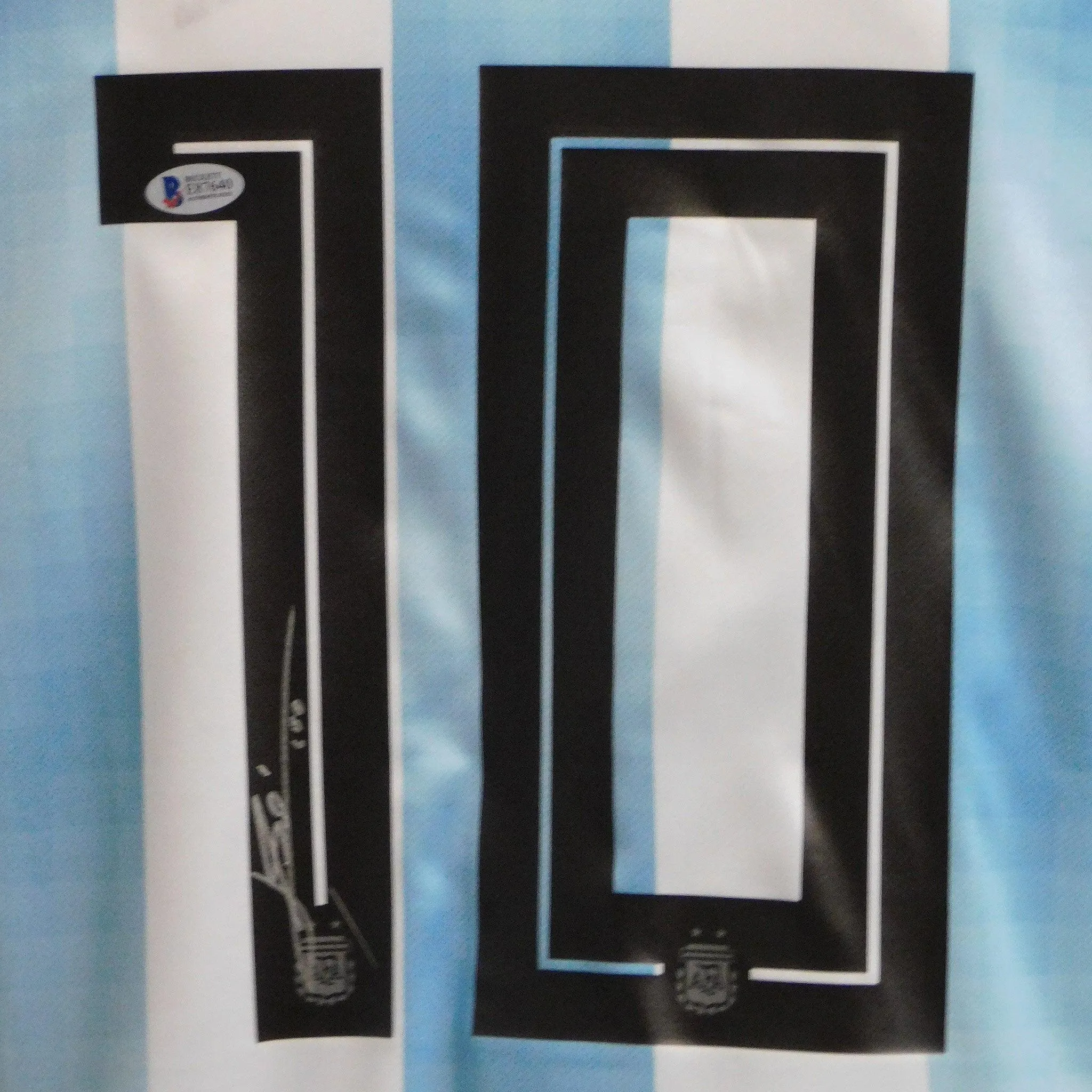 Lionel Messi Signed Argentina AFA White Jersey (Beckett)