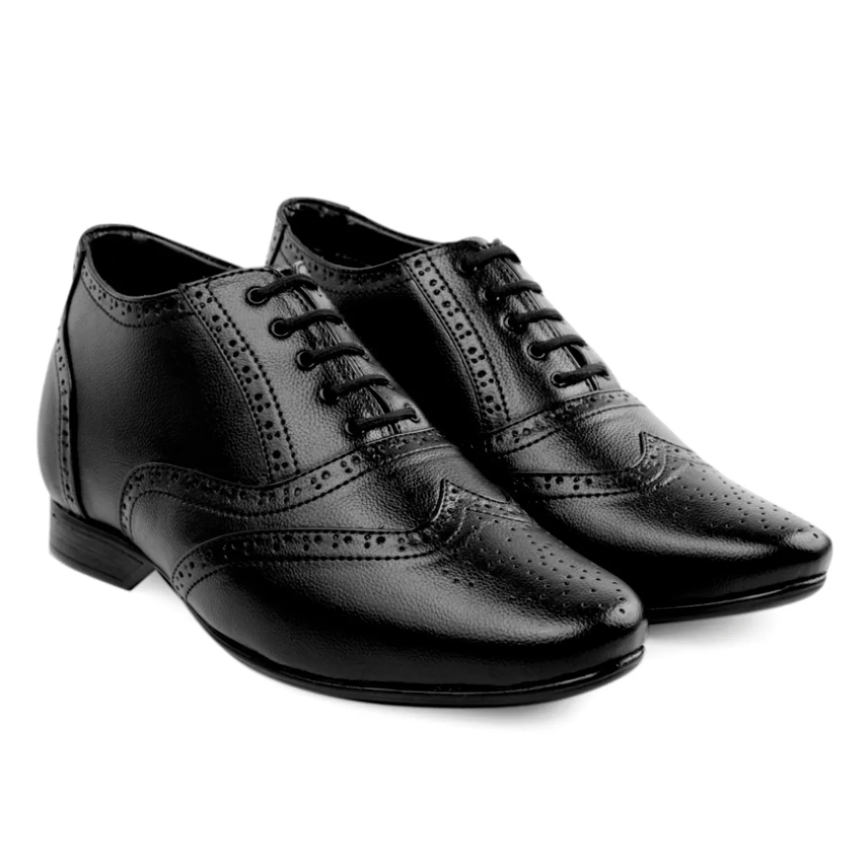 Men's 3 Inch Elevator Formal Office Wear Brogue Oxford Shoes For Men