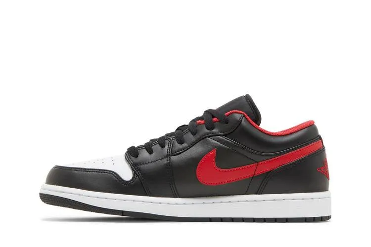 Men's Air Jordan 1 Low - BLACK/UNIVERSITY-RED