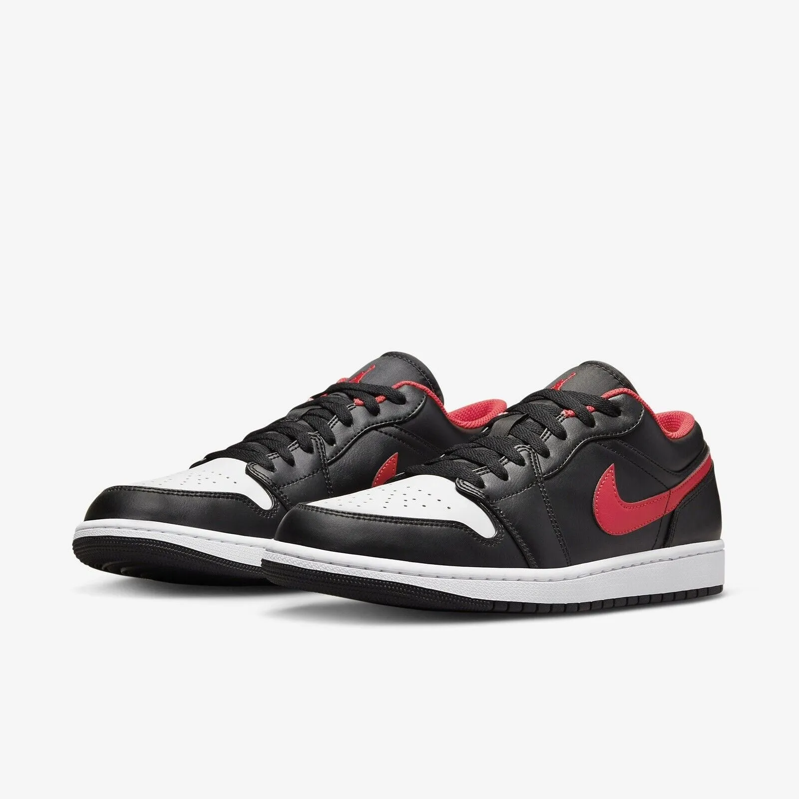 Men's Air Jordan 1 Low - BLACK/UNIVERSITY-RED