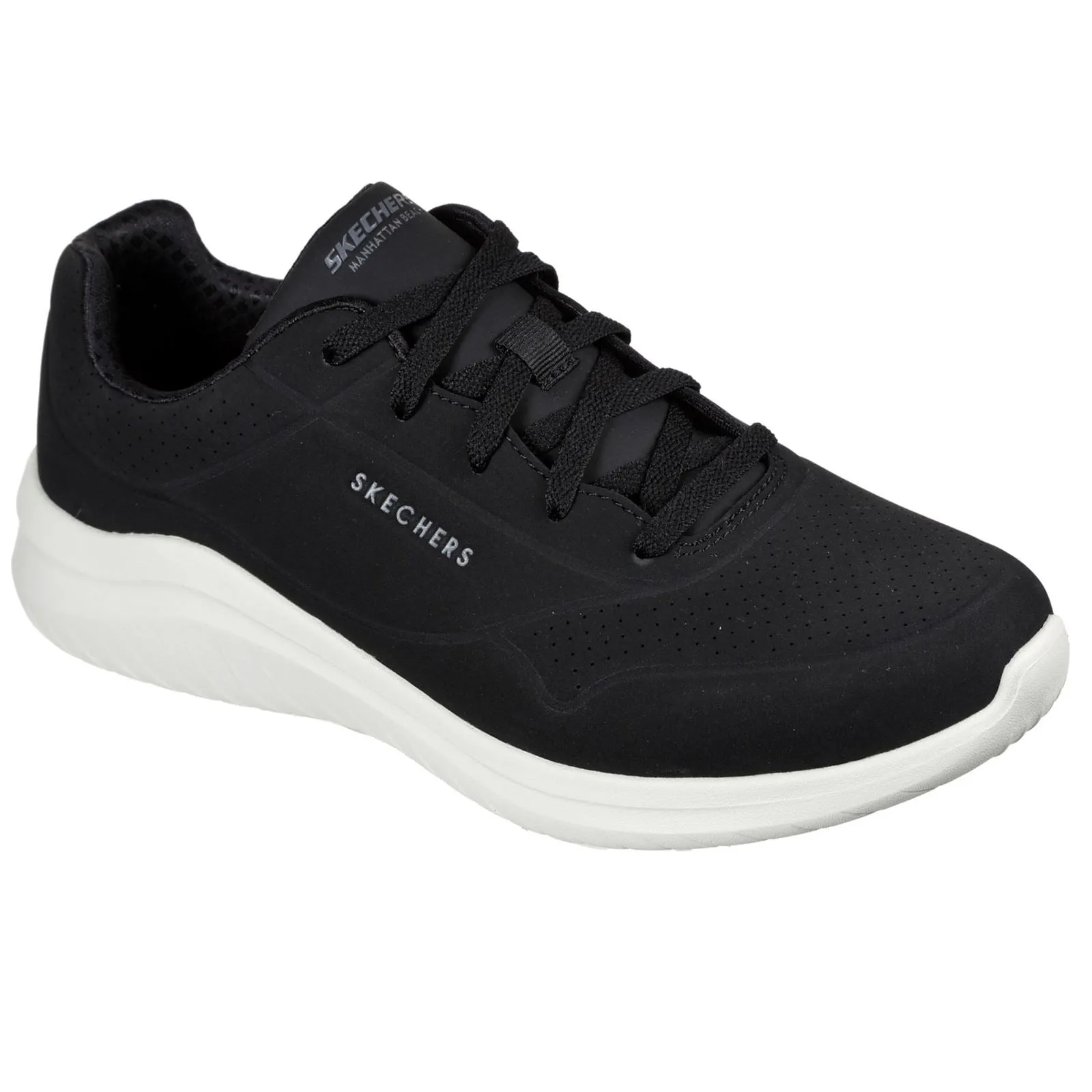 Men's Wide Fit Skechers 232209 Ultra Flex 2.0 Vicinity Trainers - Black/White