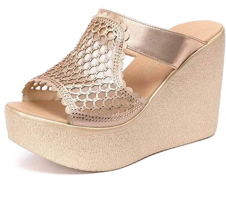 Mesh Summer Wedge Sandal Shoes