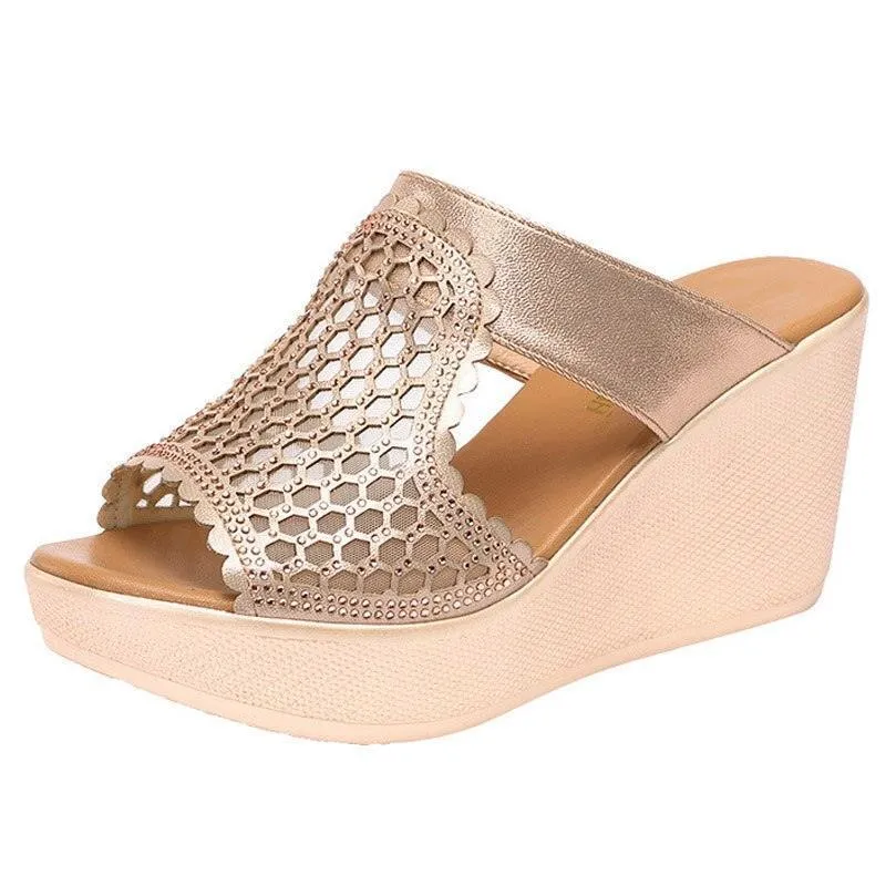 Mesh Summer Wedge Sandal Shoes