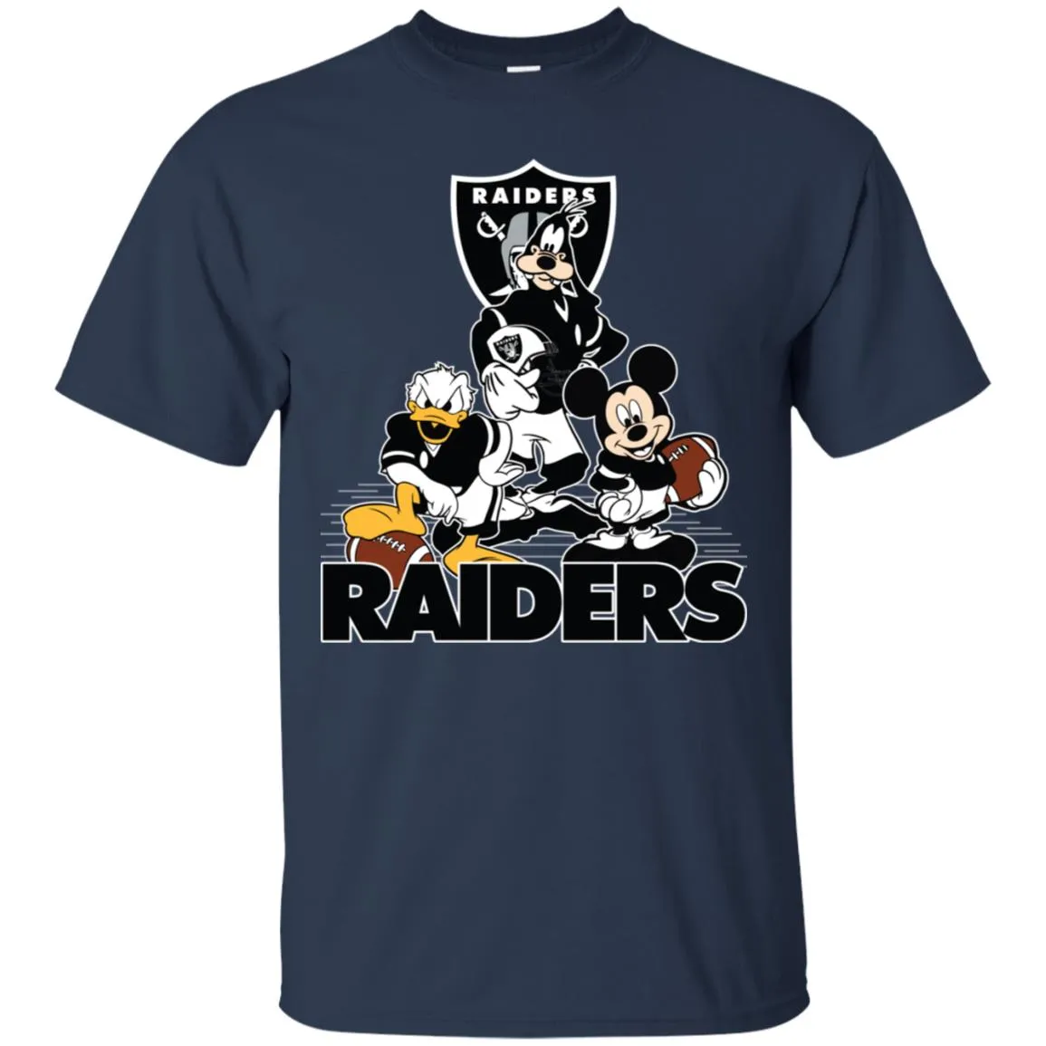 Mickey Mouse Oakland Raiders American Football Nfl Sports Shirt