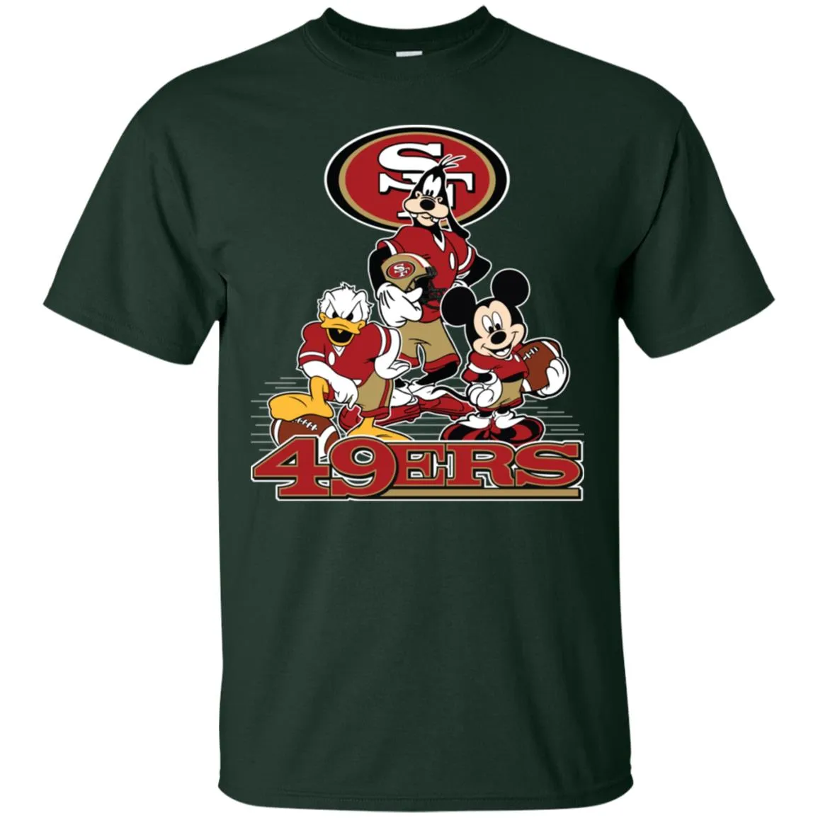 Mickey Mouse San Francisco 49ers American Football Nfl Sports Shirt