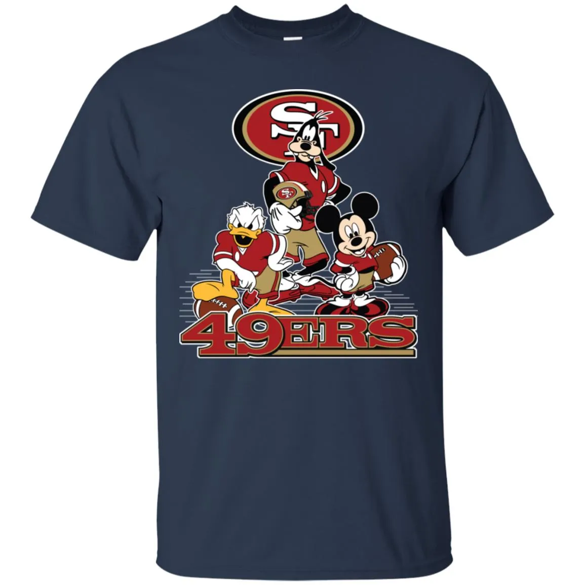 Mickey Mouse San Francisco 49ers American Football Nfl Sports Shirt