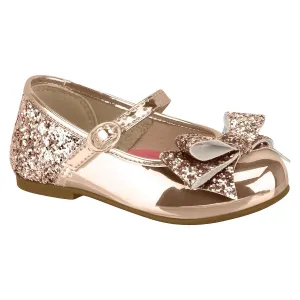 Molekinha 2106-176 Girls Mary-Jane Flat in Rose Gold