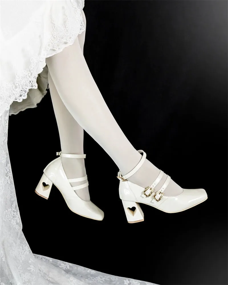 MR.Qiutian~Byron Manor~Elegant Lolita Shoes Thick Mid Heel Shoes