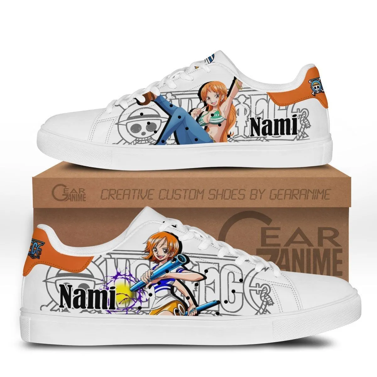 Nami Skate Sneakers Custom Anime OP Shoes