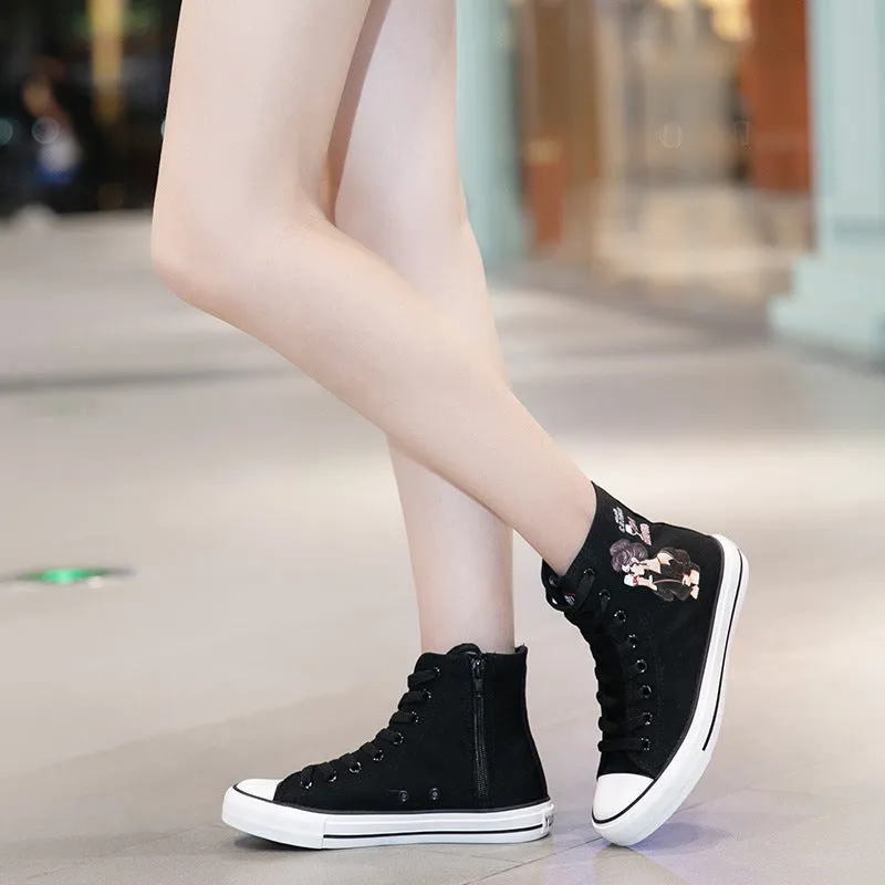 Nanccy Breatheable Casual High Top Canvas Shoes