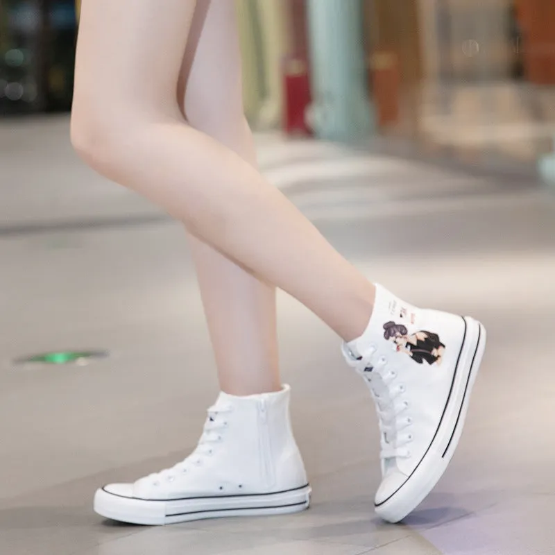 Nanccy Breatheable Casual High Top Canvas Shoes