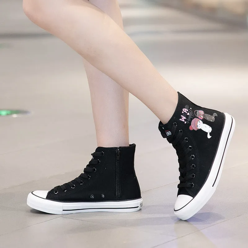 Nanccy Cartoon Cute Casual High Top Shoes