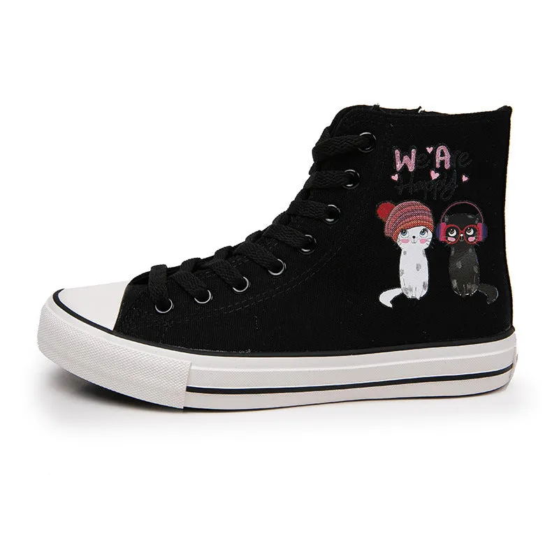 Nanccy Cartoon Cute Casual High Top Shoes