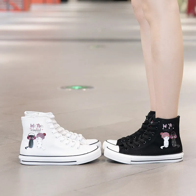 Nanccy Cartoon Cute Casual High Top Shoes