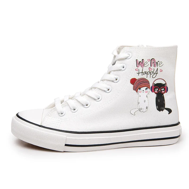 Nanccy Cartoon Cute Casual High Top Shoes