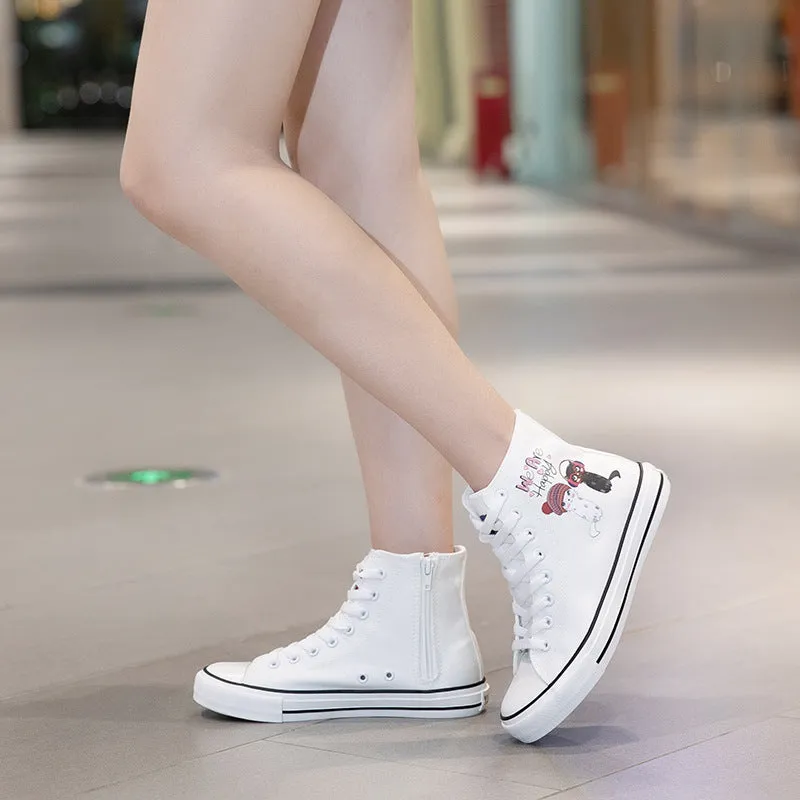 Nanccy Cartoon Cute Casual High Top Shoes