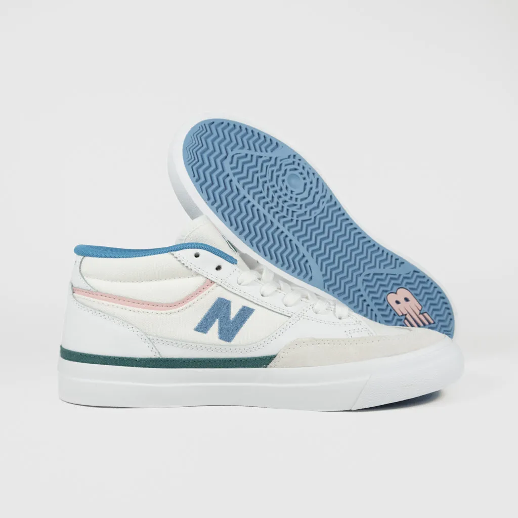 New Balance Numeric - 417 Franky Villani Shoes - White / Blue Laguna