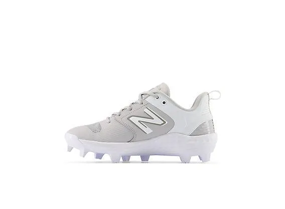 New Balance Women's Fresh Foam Velo V3 Molded Softball Cleats - Grey with White - SPVELOG3