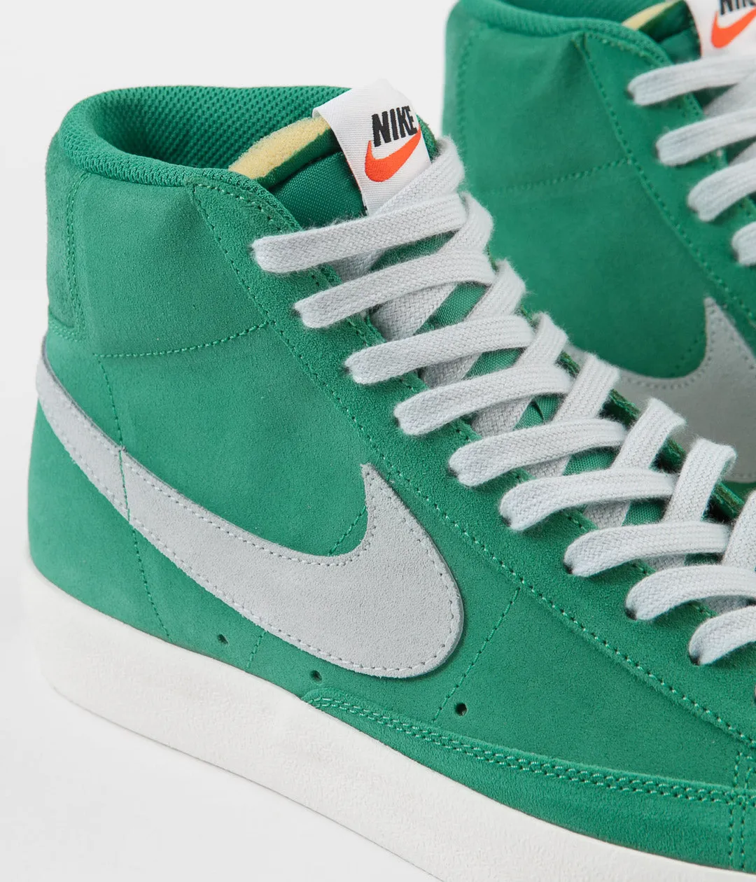 Nike Blazer Mid '77 Suede Shoes - Neptune Green / Pure Platinum - Sail